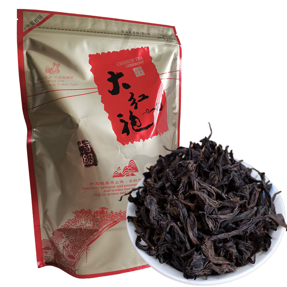 250g Da Hong Pao Tea Big Red Robe Tea Black Tea Oolong Dahongpao Wuyi Rock Tea 茶