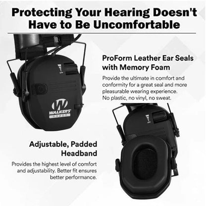 Walkers Shooting Ear Protection Hearing Muff Slim Anti-noise Electronic Ear Muff