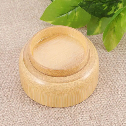 Wooden Bowls Chinese Bamboo Round Natural Handcrafted Home Food Container 11x7cm