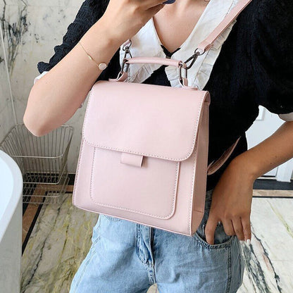 PU Leather Backpack Women Shoulder Bags Back Pack Travel Female School Bags
