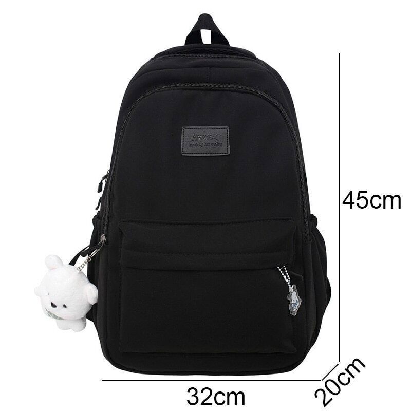 Women Pink Student Backpack Girl Travel School Bag Lady Book College Bag