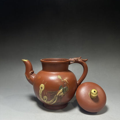 vintage chinese yixing purple clay teapot zisha ceremony teaware collection rare