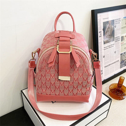 Women Small Backpack School Bag Teenager Girls PU Leather Rucksack Shoulder