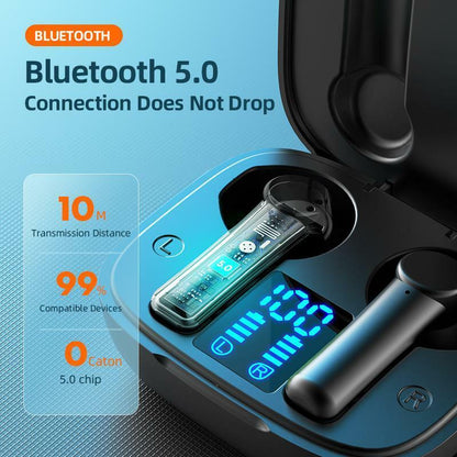 Bluetooth 5.0 Earbuds for Iphone Samsung Android Wireless Headphones Waterproof