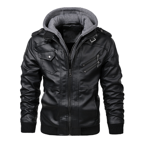 Men's Leather Jackets Autumn PU Jacket Biker Leather Coats Clothing