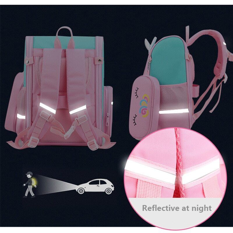 School Bags Backpack girls Trolley Bag Wheels Student Kids Backpack Bag