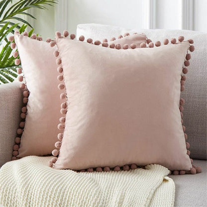 Cushion Cover Soft Velvet Decorative Pillows Throw Case Solid Luxury Homes Seat