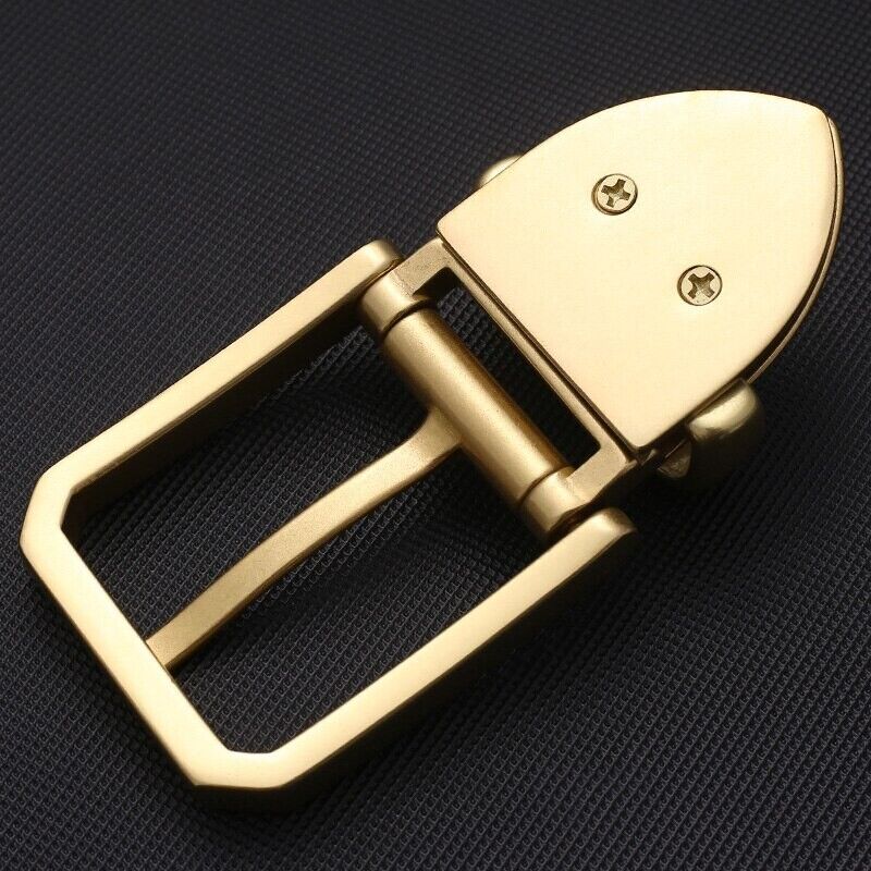 Men Belts Buckles Pin 40mm Solid Pure Brass Durable Bags Replacement Accessories