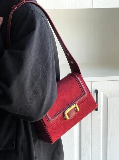 Women's Vintage Satchel Handbag Elegant Top Handle Classic Bag Retro Gift