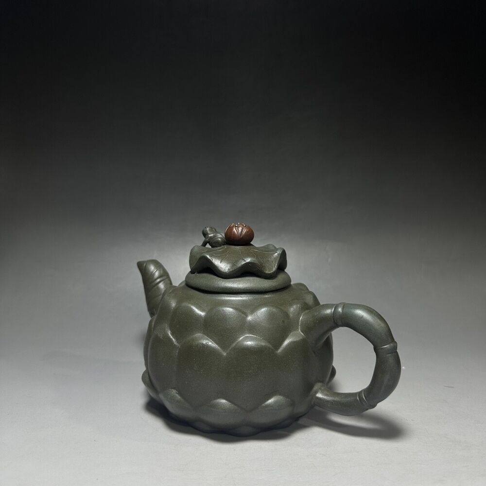 vintage chinese yixing purple clay teapot zisha ceremony carving Collectible art