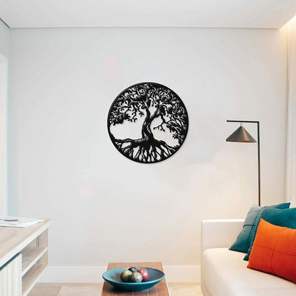 Metal Wall Art - Tree of Life Ornaments Artwork Wall Stickers Shape Decoration