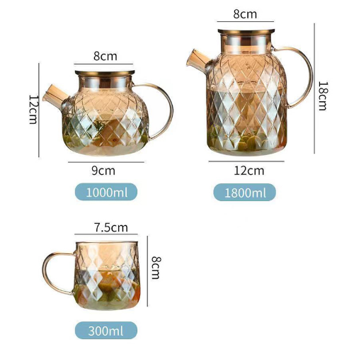 Luxury Glass Flower Teapot Teaware Teapots To Boil Water Yixing Ceramic Pot Set