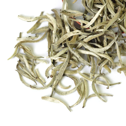 Premium Silver Needle White Tea Baihao Yinzhen Chinese Tips Loose Tea