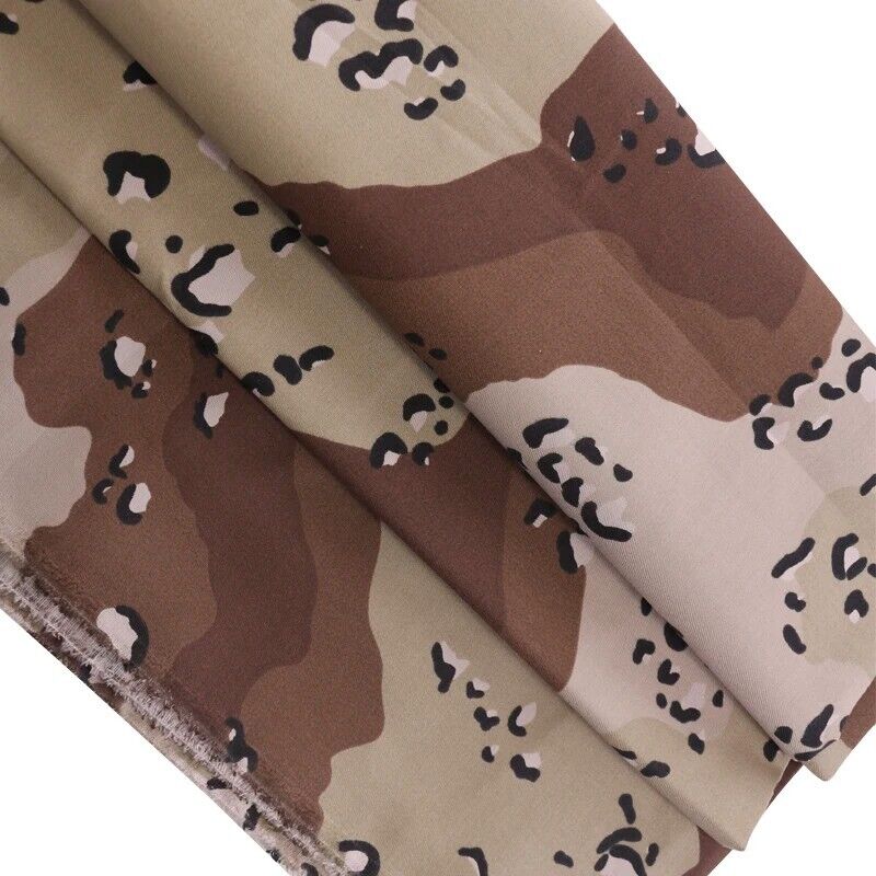 Camouflage Fabrics 1.5 Meters Polyester Cotton Hunting Desert Spot Camo Clothing