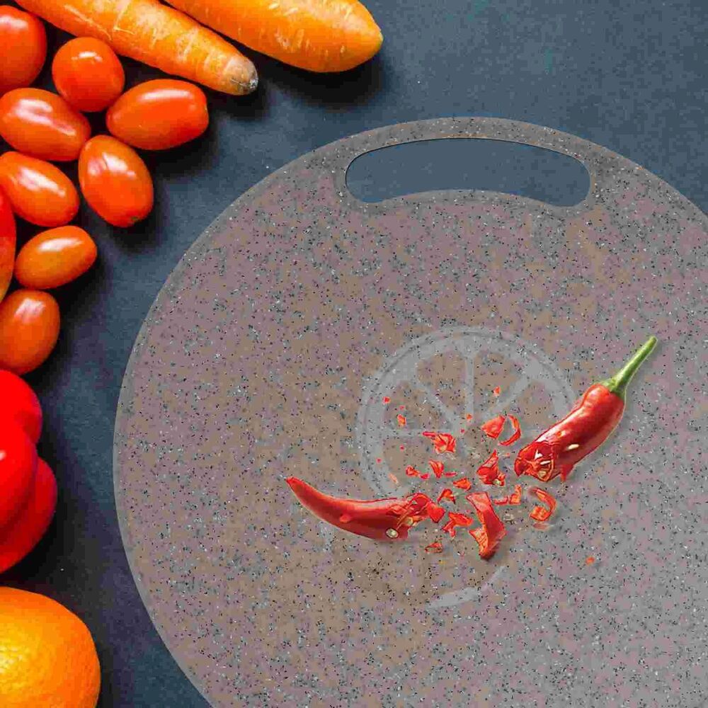 Chopping Block PP Kitchen Fruit Vegetable Cutting Board Round Marble 31x31x0.5cm