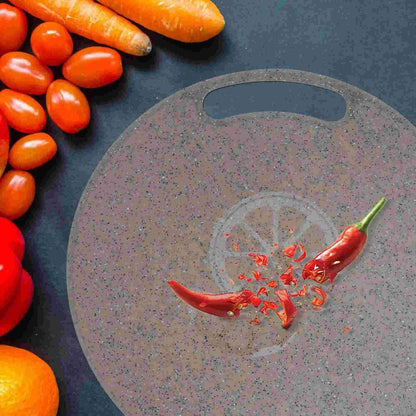 Chopping Block PP Kitchen Fruit Vegetable Cutting Board Round Marble 31x31x0.5cm