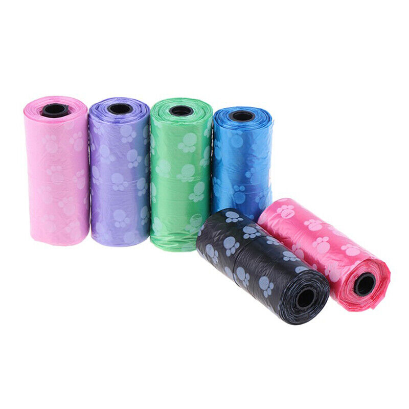 1Roll Degradable Pet Waste Poop Bags Dog Cat Clean Up Refill Garbage BagA-ca