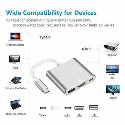 Type C to HDMI HDTV TV Adapter Cable For LG V20/V30/V35/V40/V50/V60 ThinQ 5G