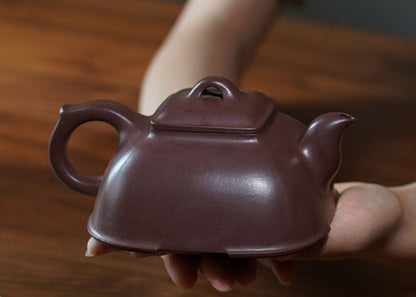 400cc chinese Yixing Handmade Zisha teapot Purple clay SiFang Gongfu Tea Pot