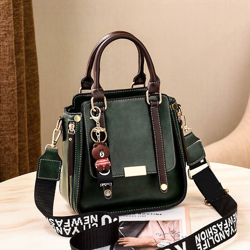 Ladies PU Leather Bag Purse Shoulder Handbags Tote Messenger Satchel Cross Body