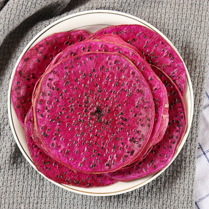 Chinese Sweet Assorted Dried Red Dragon Fruit Tea Handmade Bake Pitaya Slice