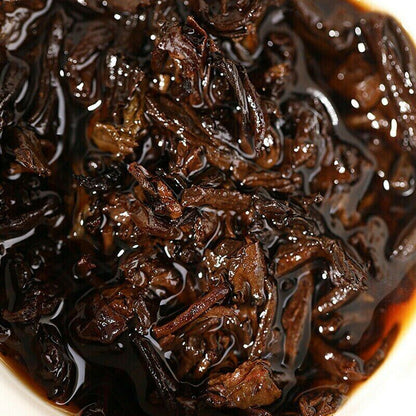 357g Gulf Old Tongzhi Pu er Old Foreign Trade 7578 Cooked Pu 'er Old Pu er Tea Cake-