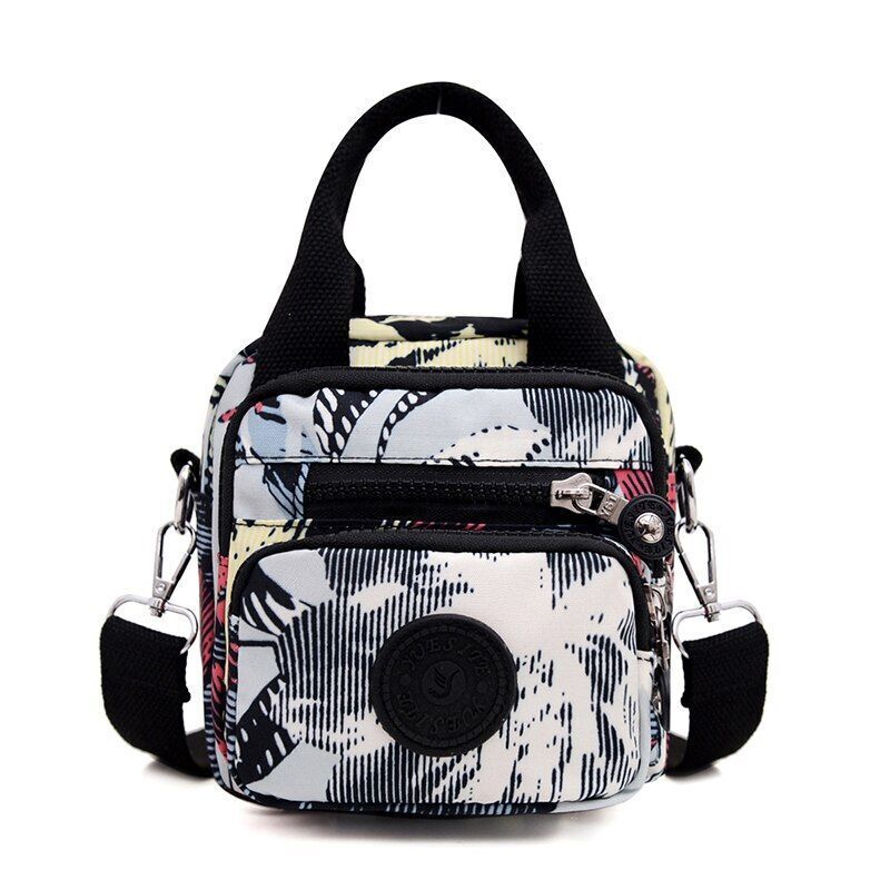 Ladies Shoulder Bag Shoulder Nylon Portable Large Travelling Purses 15*16*15 CM