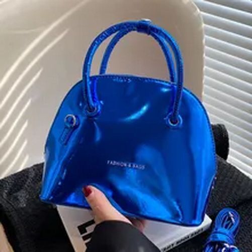 Women Shiny Bright Shell Bags Handbag Evening Clutch Patent Leather Versatile