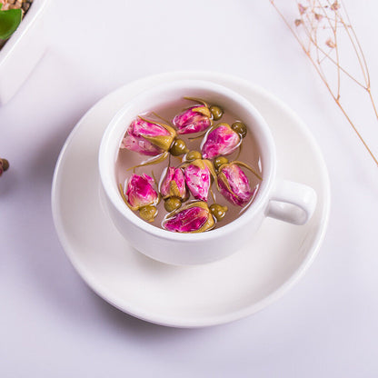 Chinese Flower Tea Dry Flowers Floral Red Rose Bud Tea Aroma Herbal Blooming Tea