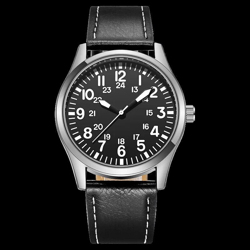Wrest Watch 42mm Pilot Collection Easy Reading Japanese Movement Display Watch
