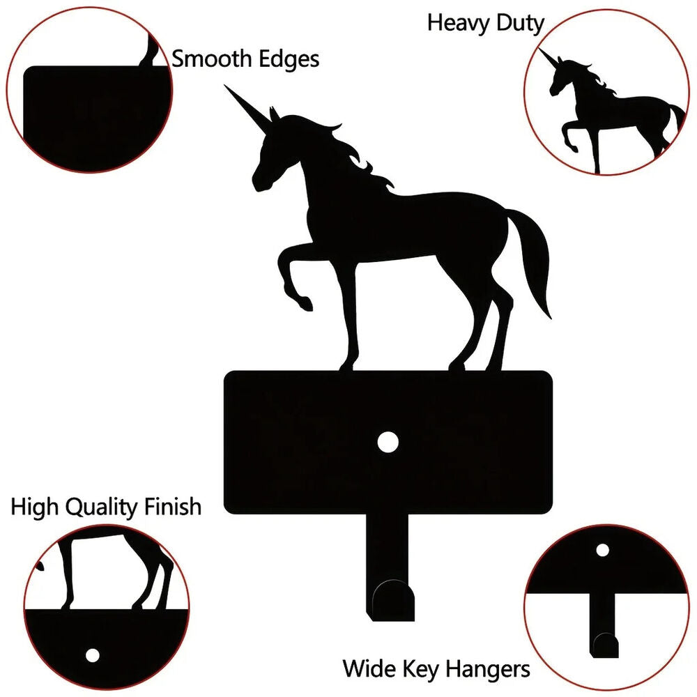 Metal Christmas Unicorn Hook, Key Belt Hanging Hook, Wall Decoration Hook