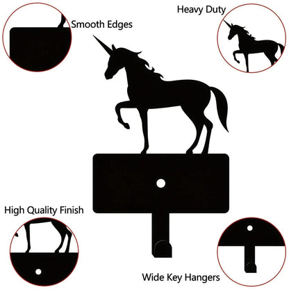 Metal Christmas Unicorn Hook, Key Belt Hanging Hook, Wall Decoration Hook