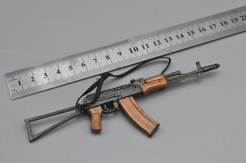 New Approx 16cm(L) 1:6 Scale Special Forces AK47 Assault Rifle PVC Plastic Model