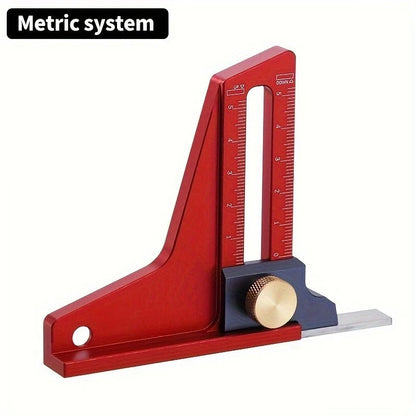 Woodworking Height Gauge Aluminum Alloy Depth Measuring Tool Router Saw Table