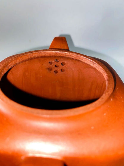 Vintage Chinese Yixing Purple Clay Teapot Zisha Ceremony Collectible Calligraphy