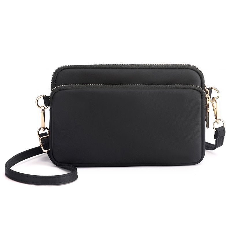 Nylon Medium Size Messenger Bag Fashion Shoulder Bag Purse Grey/Blue/Black/White