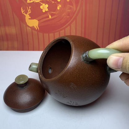 Vintage Chinese Yixing Purple Clay Teapot Zisha Ceremony Nice Teaware Collector