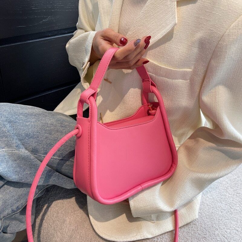 2022 Small Women's Handbag Pu Leather Shoulder Crossbody Bags Totes