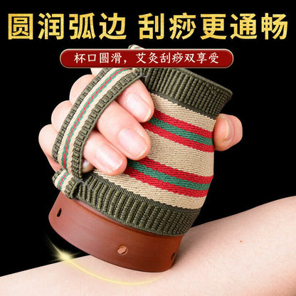 Moxibustion Pot Purple Sand Gausha Massage Moxa Pot Wormwood Roll Tool 艾灸艾草艾条艾柱