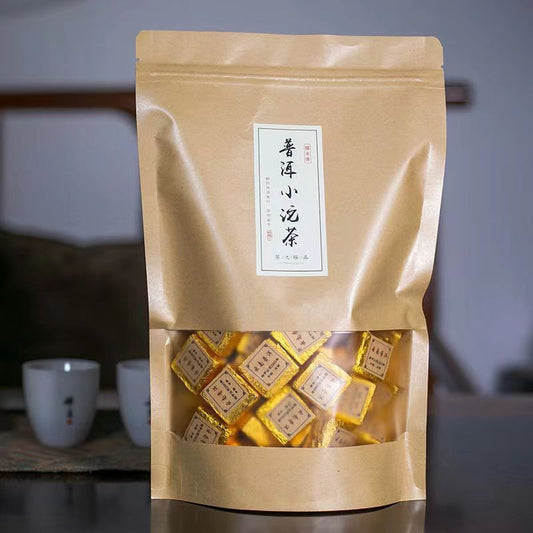 1bag Ripe Pu-erh Black Tea Cooked Tea Tuocha Small Square Brick Yunnan Puerh Tea