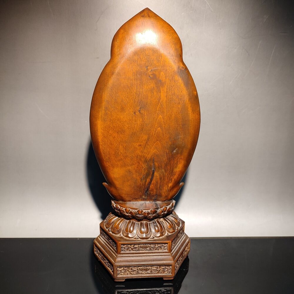 Old Tibet Buddhism Sakyamuni Medicine Buddha Statue wooden statue carving decor