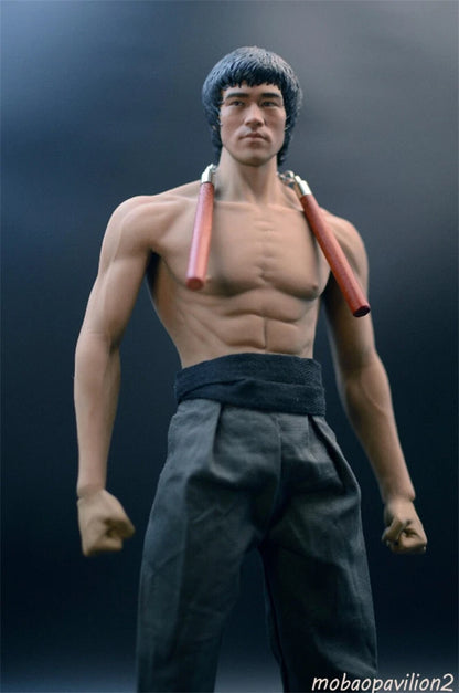 New 1/6 Bruce Lee Full Set Movable Figure Model Toy with Head Body Clothes Stock