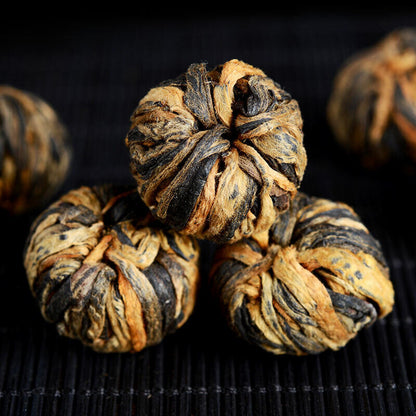 250g /Tin Supreme Yunnan Black Tea Dianhong Dragon Pearl Dian Hong Ball Buds