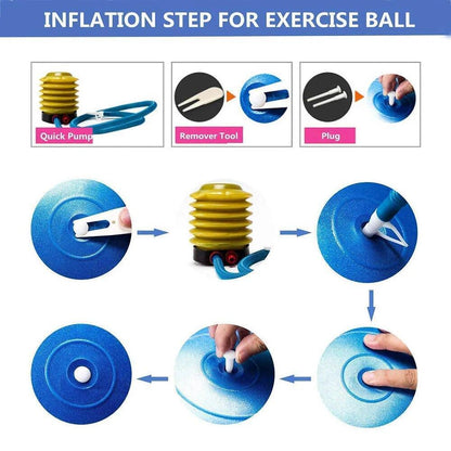 Yoga Ball Exercise Anti Burst Fitness Balance Workout Stability US 75''-85''