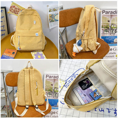 Backpack Student Schoolbags Fashion Simple Teenage Girls Travel Backpack