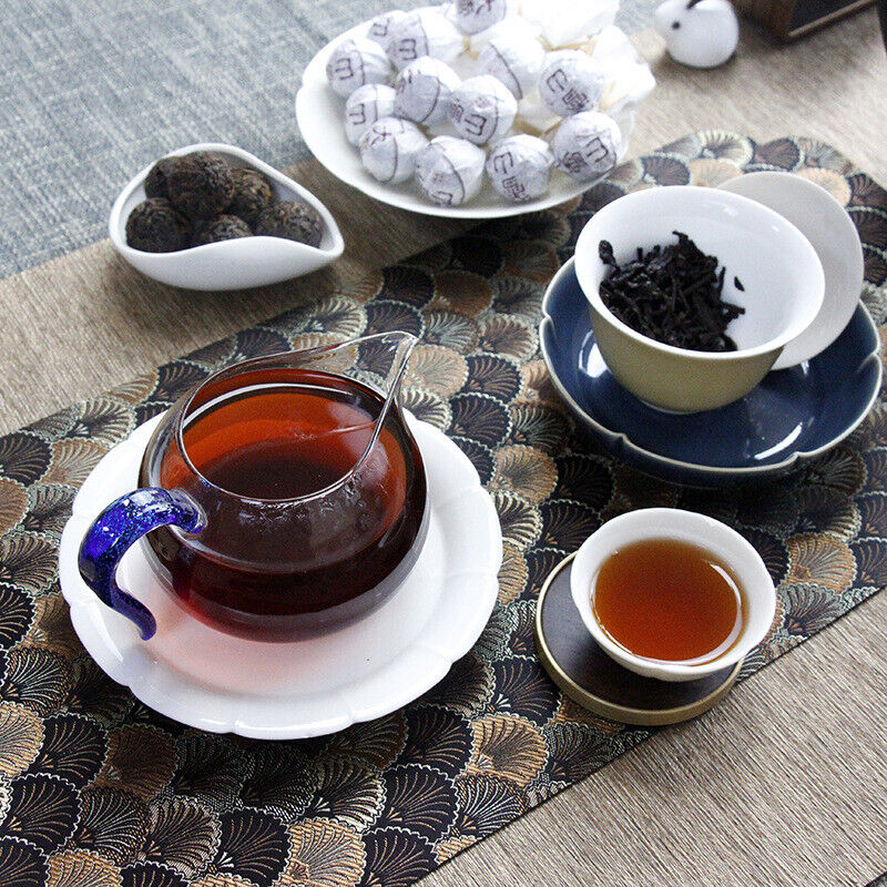 500g Yunnan Lincang Daxueshan Pu'er tea ripe tea ancient dragon pearl tea ripe