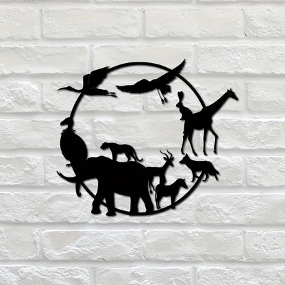 Art Wall Decor, Wildlife Metal Wall Decor, Metal Wildlife Signs, Room Wall Art