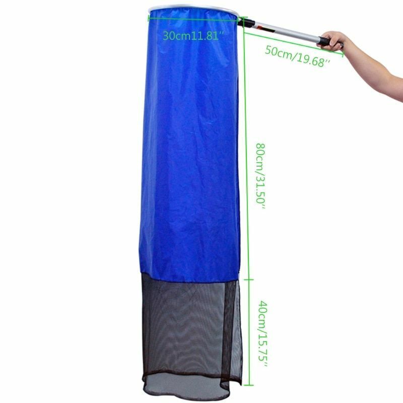 Aquarium Large Fish Koi Fishing Landing Nets Catching Soft Mesh Baskets 30x50cm