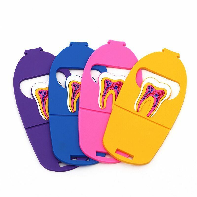 Dental Clinic Tooth Card Display Stands Colorful Rubber Teeth Molar Holder Decor