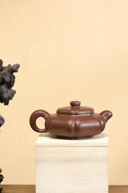 280cc chinese Yixing Handmade Zisha teapot DiCaoQing clay BianYu Gongfu Tea Pot